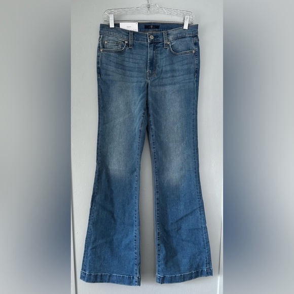 7 For All Mankind Dojo Original Trouser Jeans Ibiza Wash Size 27 NWT - Picture 4 of 6